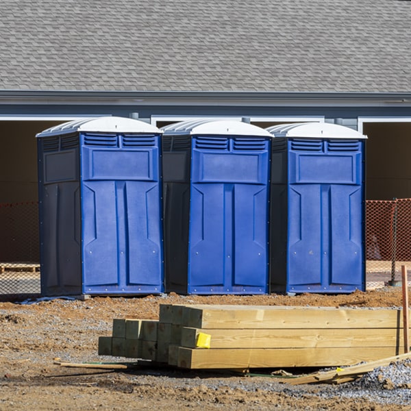 what is the maximum capacity for a single portable restroom in Milford Maine